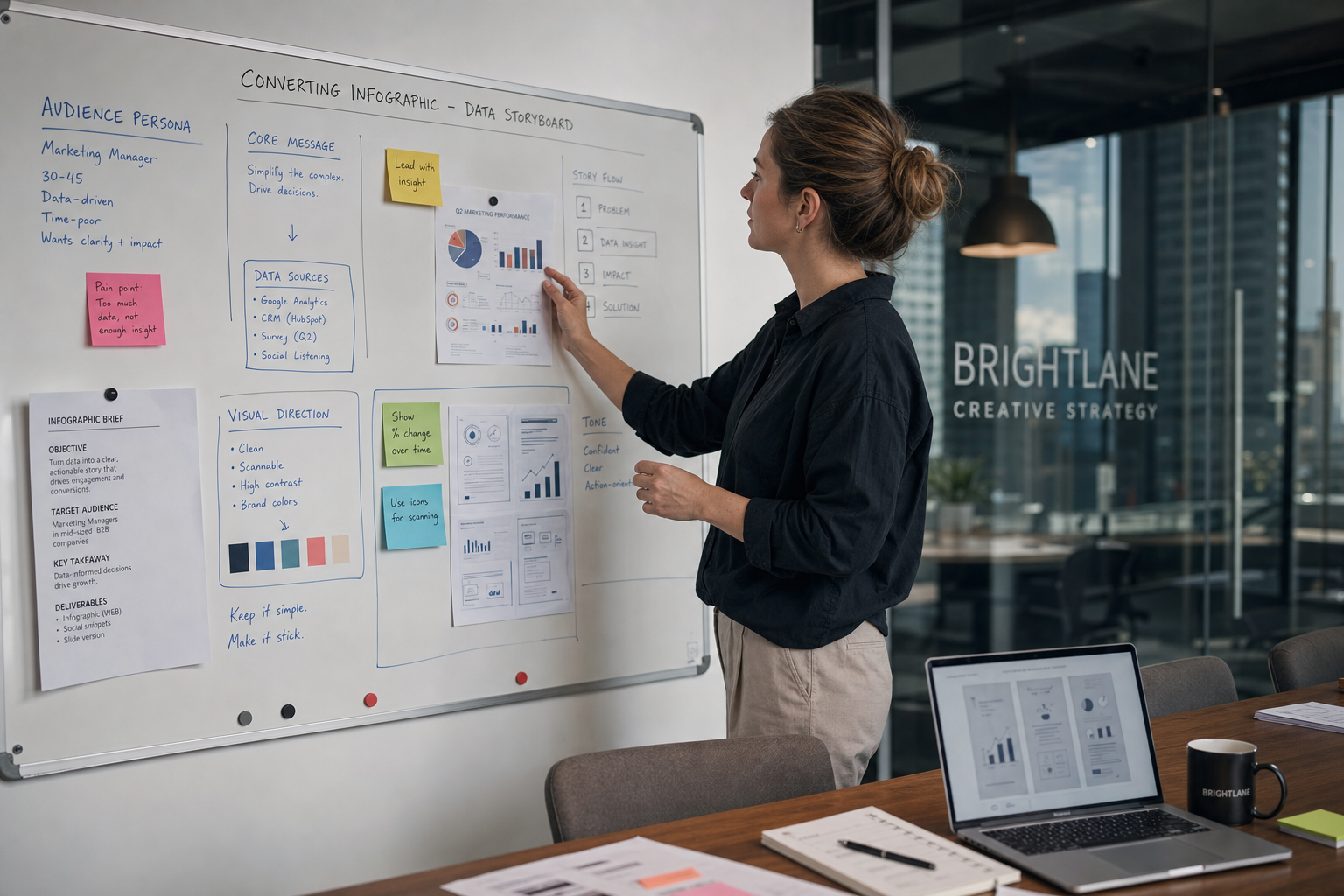 Infographic laten maken informatie aanleveren